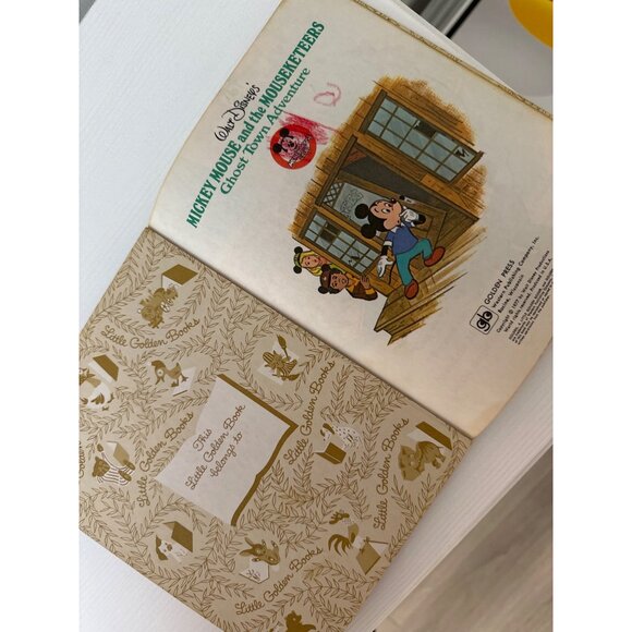 Walt Disneys Mickey Mouse & The Mouseketeers Ghost Town Adventure Little Golden - Picture 3 of 3